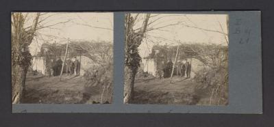 Stereobeeld Gustaaf Drossens, Reninghe-Molenhoek: rust-dekking (februari 1918)