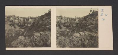 Stereobeeld Gustaaf Drossens, Boesinghe: het Sas (1916)