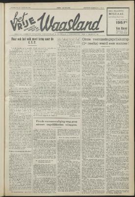 Het vrije Waasland 27/01/1951